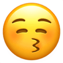 Kissing closed eyes emoji