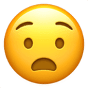 Anguished face emoji