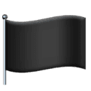 Black flag emoji