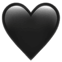 Black heart emoji