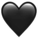 Black heart emoji