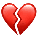 Broken heart emoji