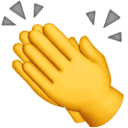 Clapping hands emoji
