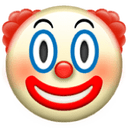 Clown face emoji