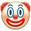 Clown face emoji