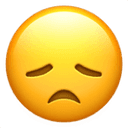 Disappointed face emoji
