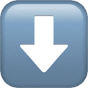 Down arrow emoji