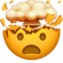 Exploding head emoji