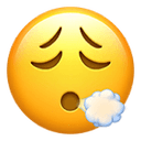 Face Exhaling emoji