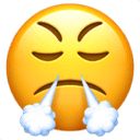 Face with steam from nose emoji