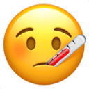 Face with thermometer emoji