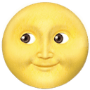 Full moon face emoji