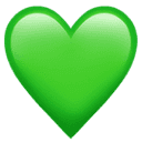 Green heart emoji