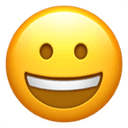 Grinning emoji