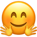 Hugging face emoji