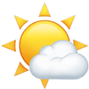 Mostly sunny emoji