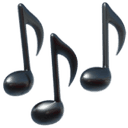 Musical notes emoji