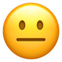 Neutral face emoji