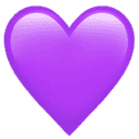 Purple heart emoji