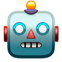 Robot face emoji