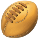 Rugby football emoji