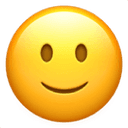 Slightly smiling face emoji