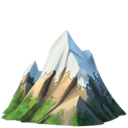 Snow capped mountain emoji