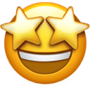Star-struck emoji