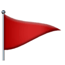 Triangular flag emoji