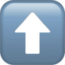 Up arrow emoji