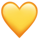 Yellow heart emoji