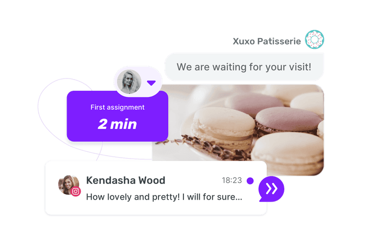 Direct messaging on Instagram with one team inbox