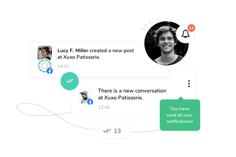 Never miss any of your social media notifications with Sociality.io mobile apps