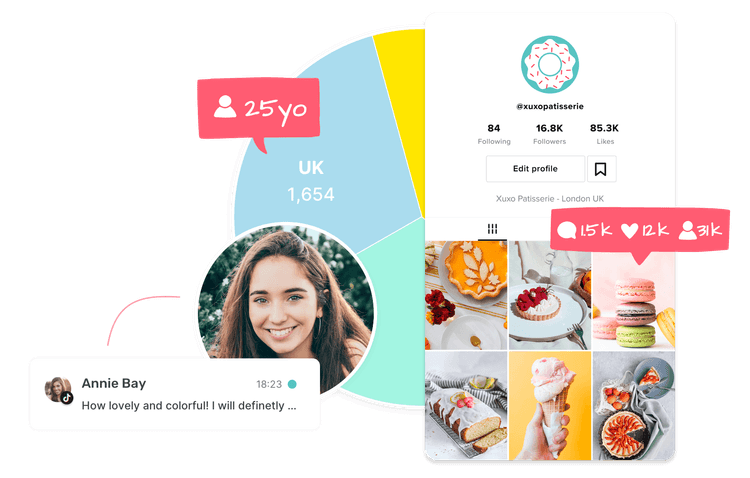 TikTok audience analysis with Sociality.io TikTok analytics reports