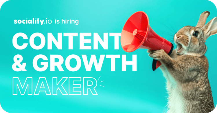 Job openings and opportunities from Sociality.io