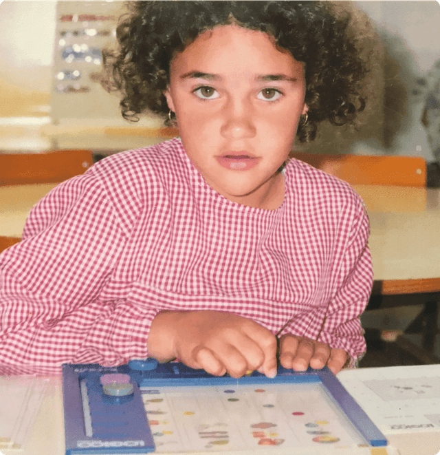 Sociality.io team - Micaela as a kid