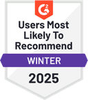 Users Most Likely To Recommend - G2 Summer report 2025