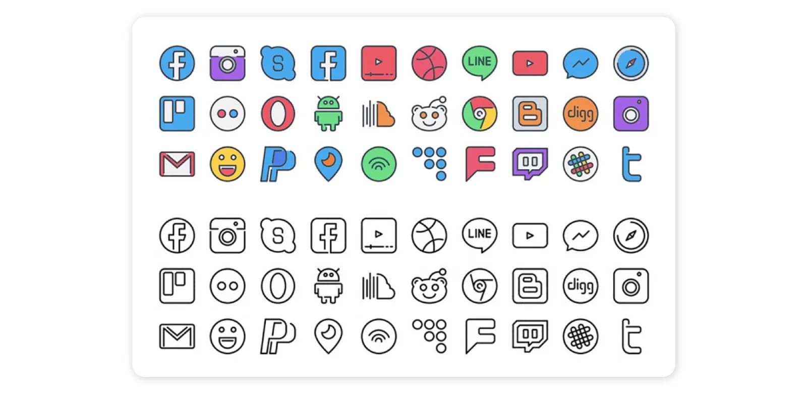 Illustrated Icon Set