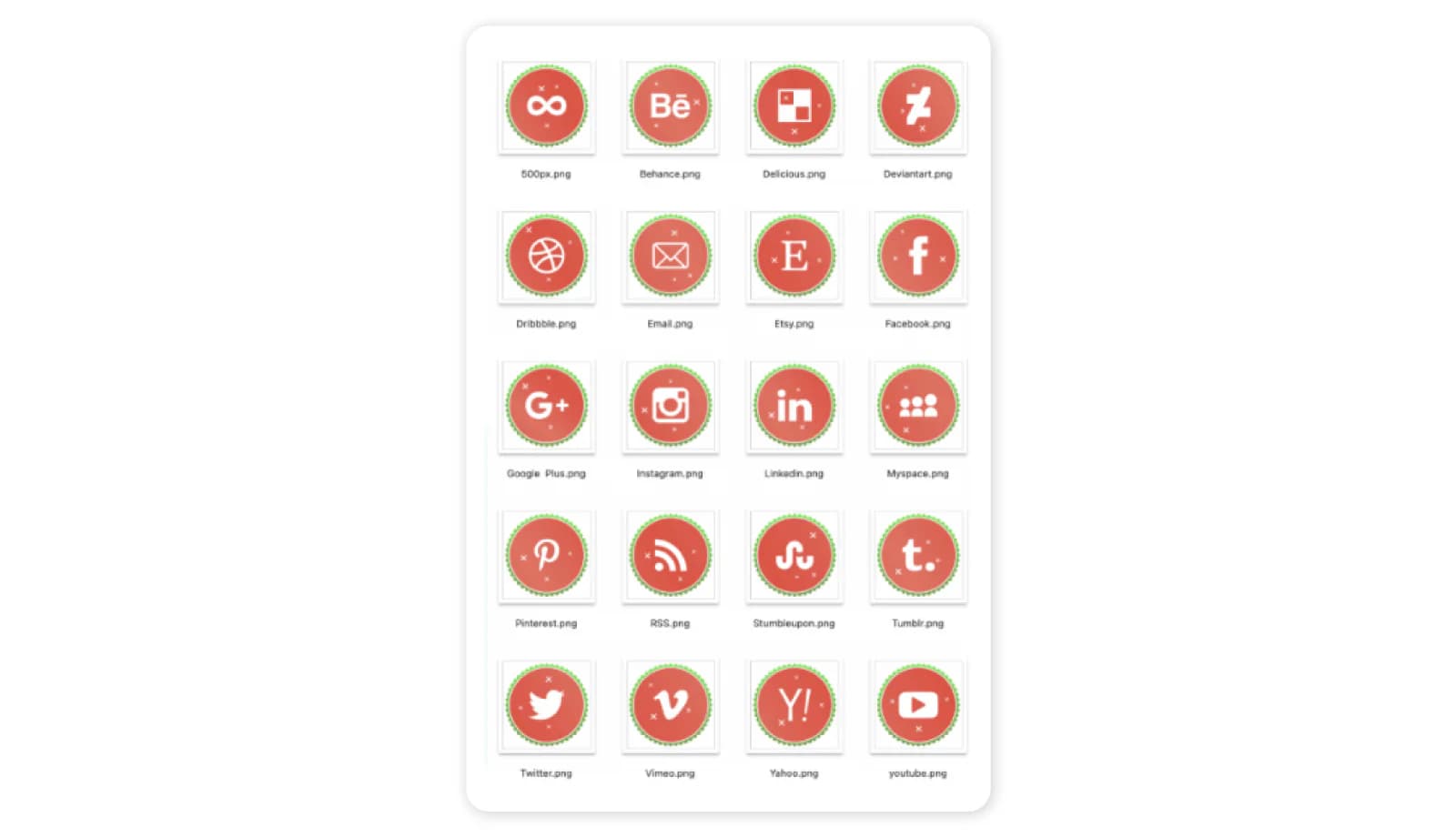 Christmas Social Media Icons