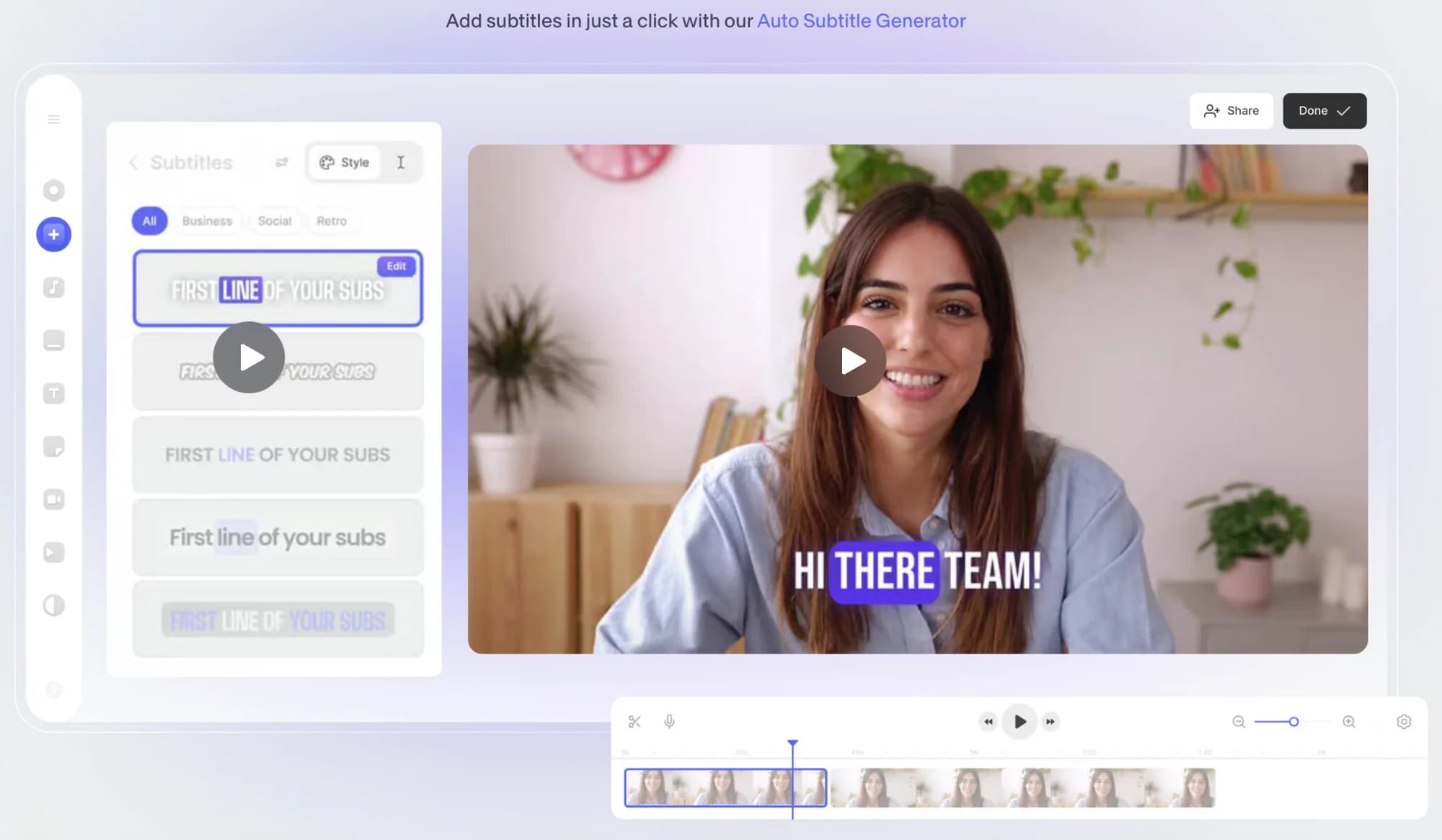 VEED video editing tool