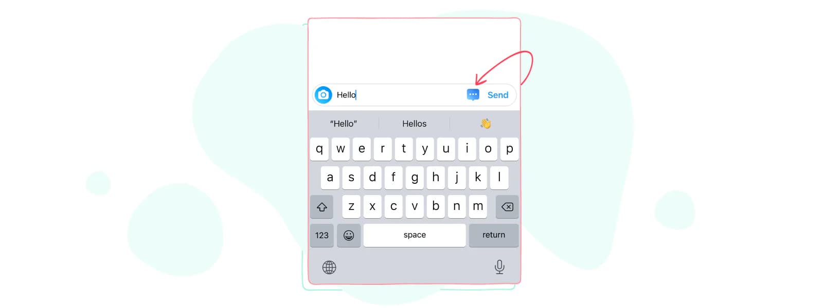 Instant messaging with saved reply
