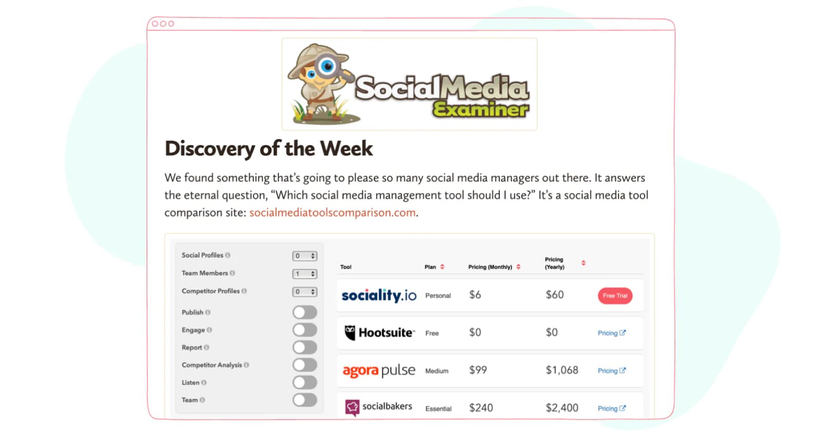 social media management tools comparison