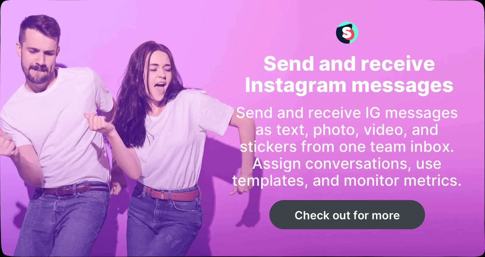 Sociality.io banner: send and receive Instagram messages from one team inbox