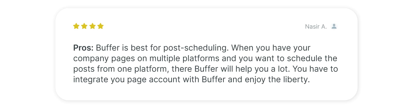 Buffer - user reviews 