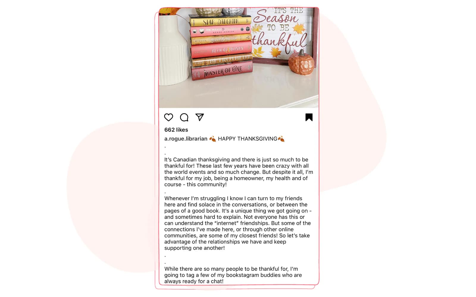 Thanksgiving content ideas - valuable text and post