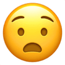Anguished face emoji