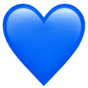Blue heart emoji