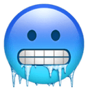 Cold face emoji