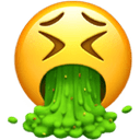 Face vomiting emoji