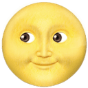 Full moon face emoji